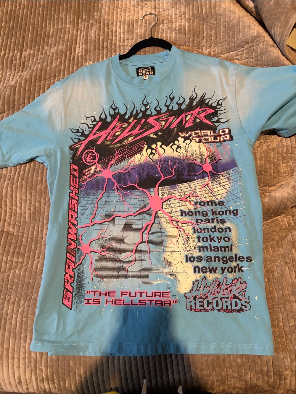 Hellstar Blue Graphic Tour T-Shirt